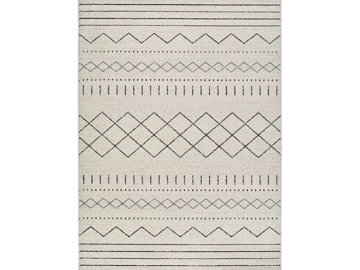 Alfombra interior - étnico - blanco - 80 x 150 cm - AKKA