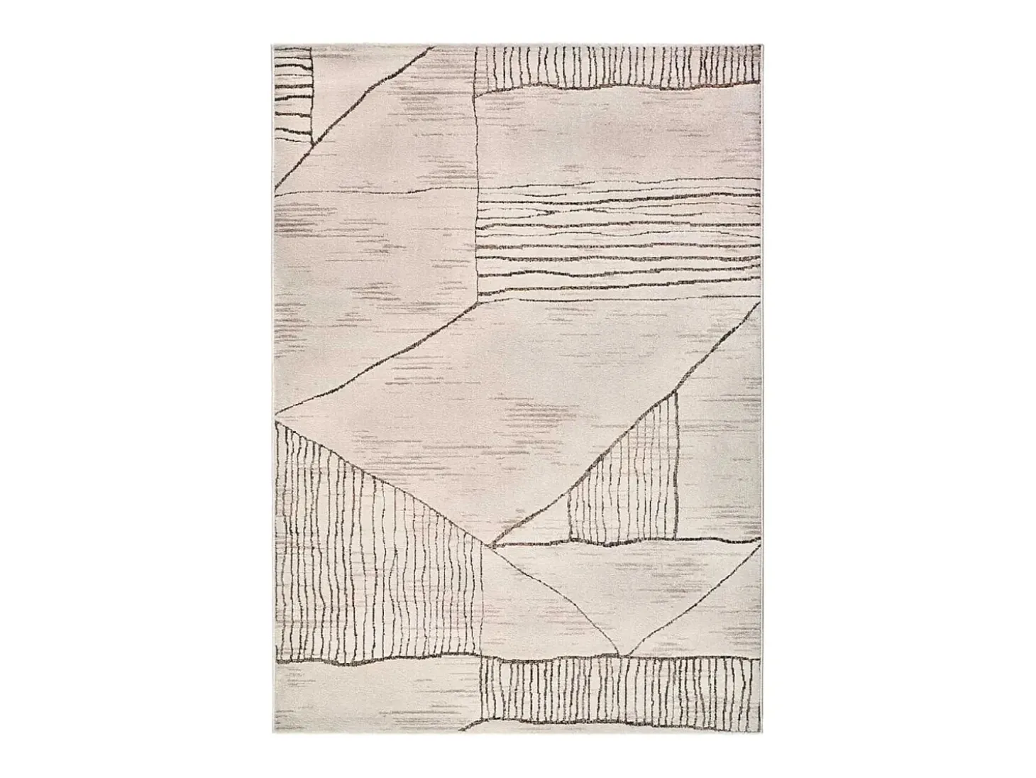 Alfombra interior - étnico - crema / marrón - 200 x 285 cm - CERES