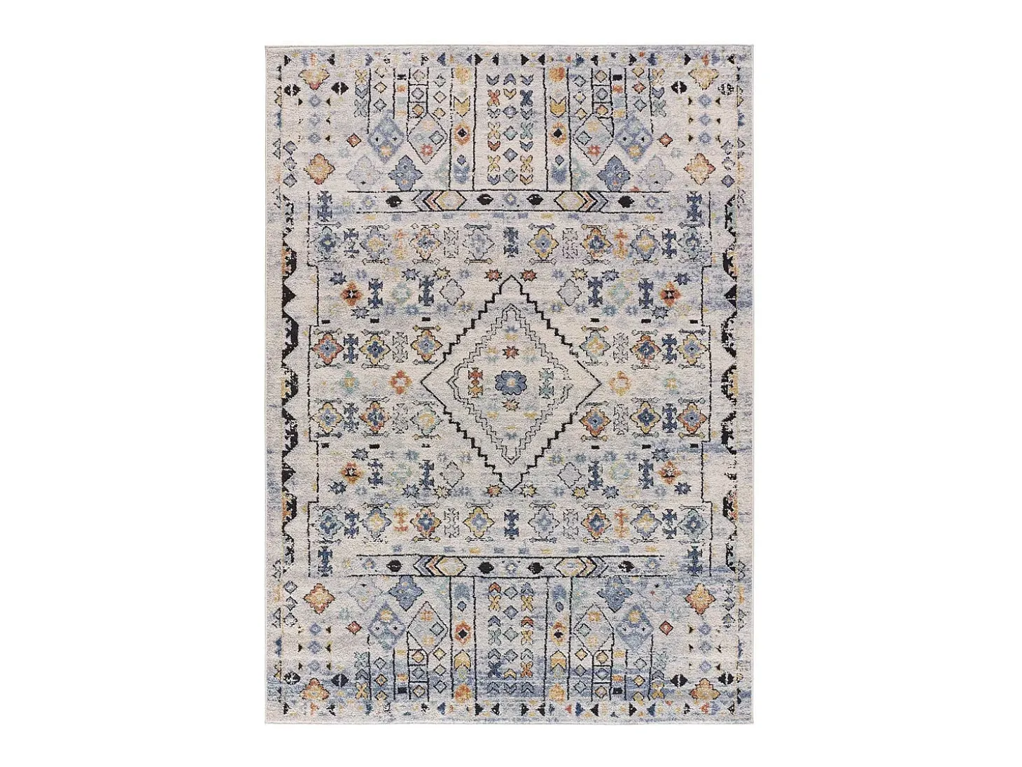 Alfombra interior - étnico - multicolor - 80 x 150 cm - MABEL