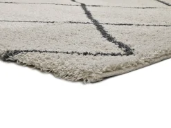 Alfombra interior - étnico - blanco - 133 x 190 cm - ATLAS