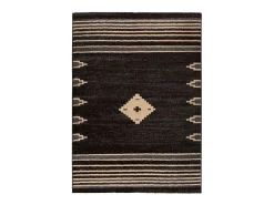 Alfombra interior - étnico - antracita - 140 x 200 cm - NEW YORK