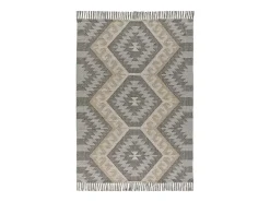 Alfombra interior - étnico - gris - 120 x 170 cm - CHANDIA
