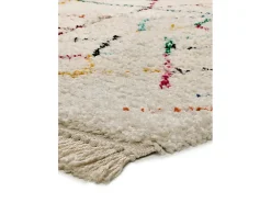 Alfombra interior - étnico - blanco - 120 x 170 cm - YEBEL
