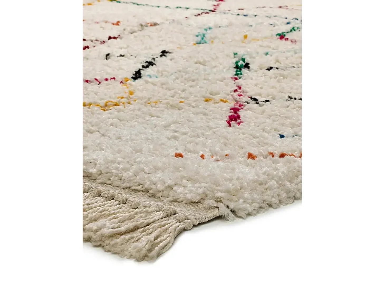 Alfombra interior - étnico - blanco - 200 x 290 cm - YEBEL