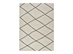 Alfombra interior - étnico - blanco - 80 x 150 cm - ATLAS