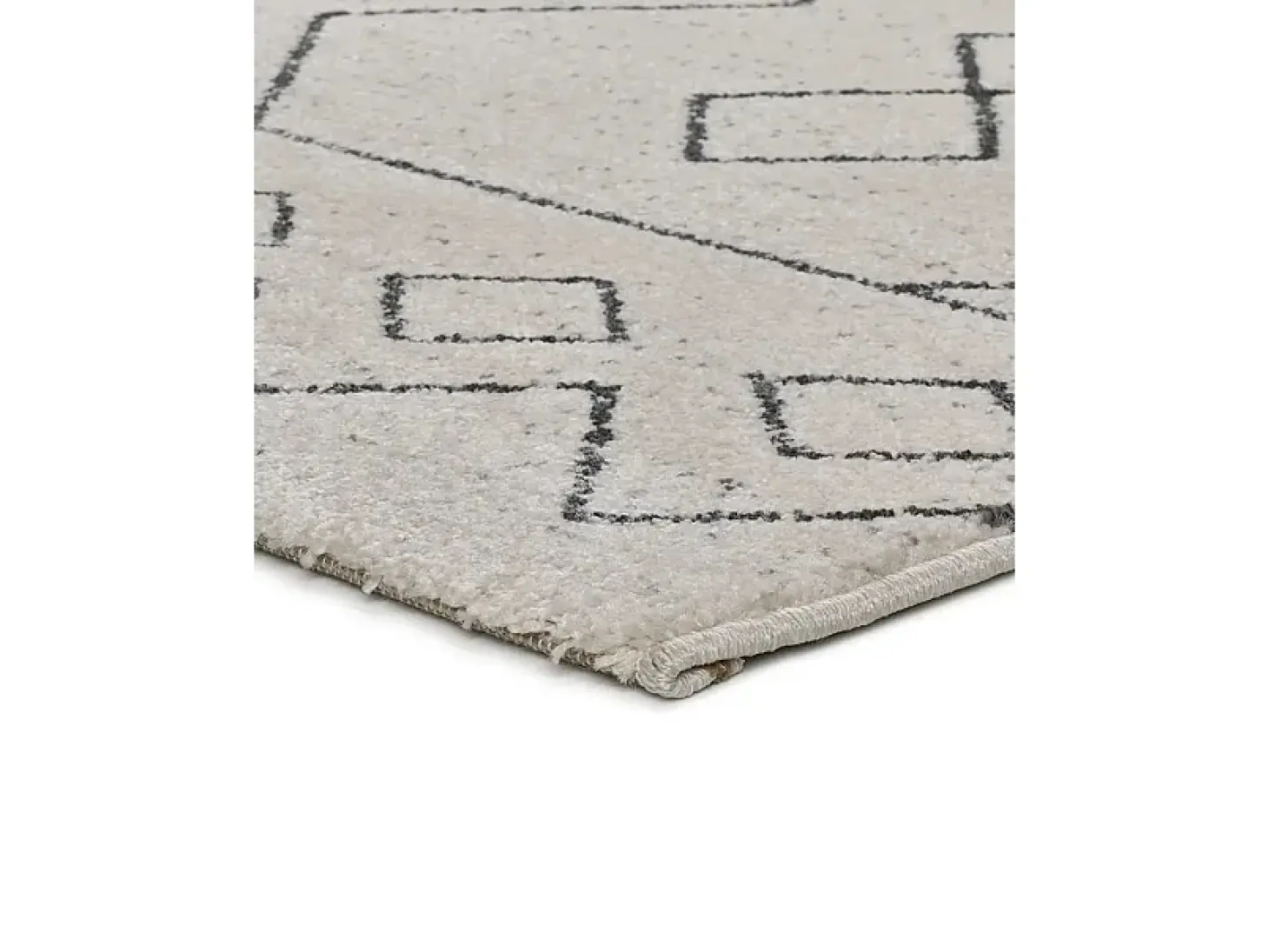 Alfombra interior - étnico - blanco - 80 x 150 cm - MALIKA
