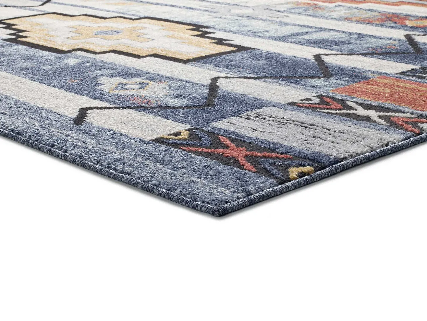 Alfombra interior - étnico - multicolor - 80 x 150 cm - MABEL