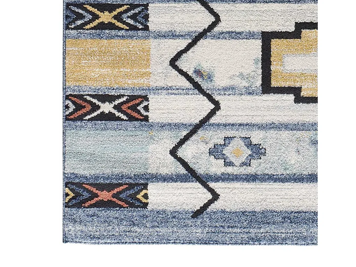 Alfombra interior - étnico - multicolor - 80 x 150 cm - MABEL
