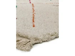 Alfombra interior - étnico - blanco - 135 x 190 cm - YEBEL