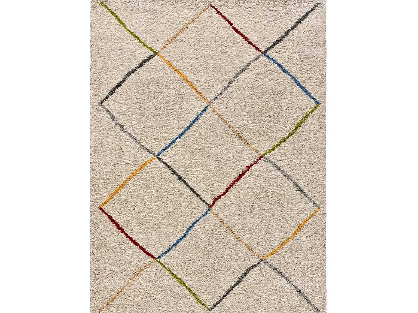 Alfombra interior - étnico - blanco - 160 x 230 cm - KASBAH