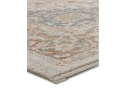 Alfombra interior - vintage - beige / gris - 133 x 190 cm - DELTA