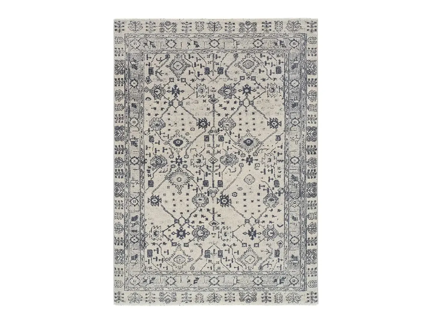 Alfombra interior - vintage - azul - 160 x 230 cm - SIROCO