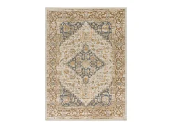 Alfombra interior - vintage - beige / gris - 160 x 230 cm - DELTA