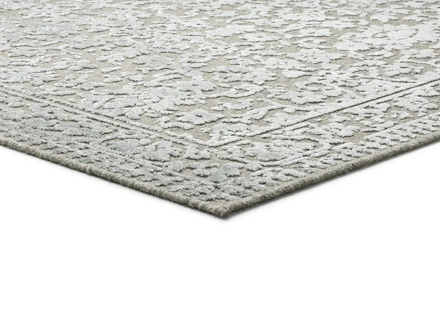 Alfombra interior - vintage - plata - 140 x 200 cm - ISABELLA