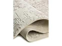 Alfombra interior - abstracto con relieve - beige - 77 x 150 cm - ORIS