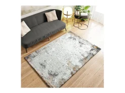 Alfombra interior - abstracto con relieve - multicolor - 77 x 150 cm - KEOPS