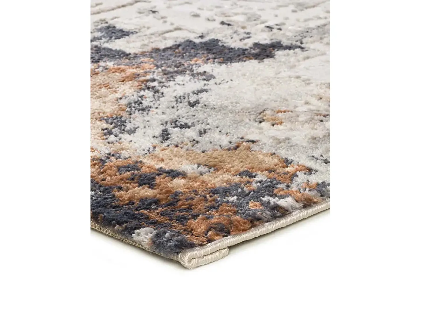 Alfombra interior - abstracto con relieve - multicolor - 77 x 150 cm - KEOPS