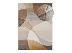 Alfombra interior - abstracto - terracota / beige - 160 x 230 cm - BADET