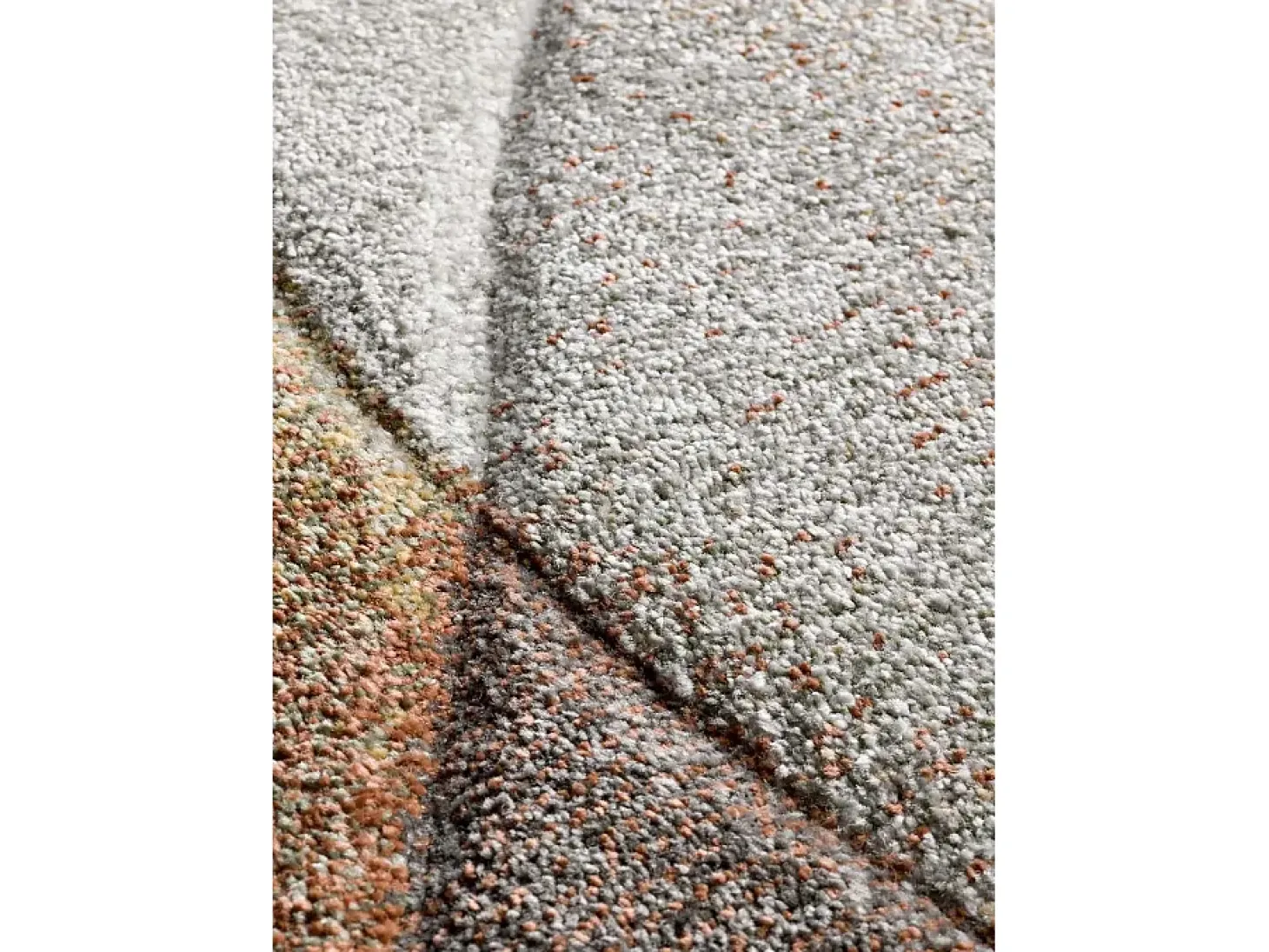 Alfombra interior - abstracto - terracota / beige - 160 x 230 cm - BADET