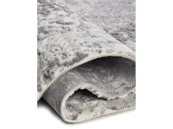 Alfombra interior - abstracto con relieve - gris - 115 x 170 cm - ORIS