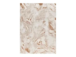 Alfombra interior - abstracto con relieve - beige / caldera - 192 x 290 cm - KEOPS