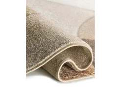 Alfombra interior - abstracto - terracota / beige - 140 x 200 cm - BADET