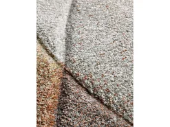 Alfombra interior - abstracto - terracota / beige - 140 x 200 cm - BADET