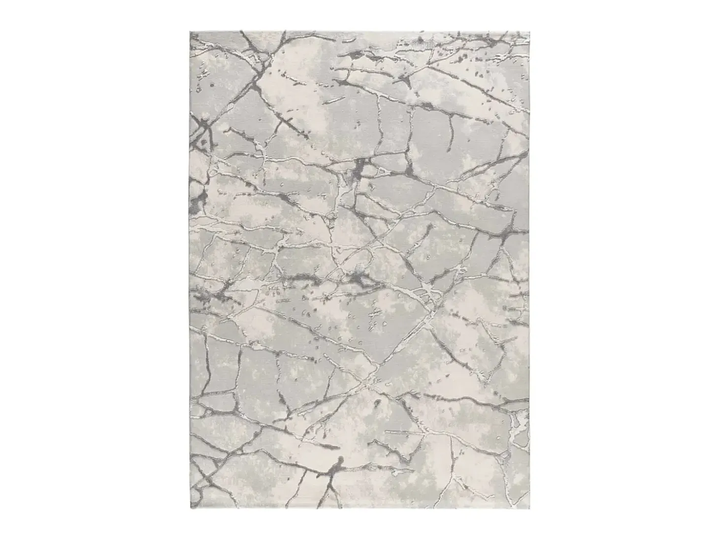 Alfombra interior - efecto marmol con relieve - gris - 77 x 150 cm - ORIS