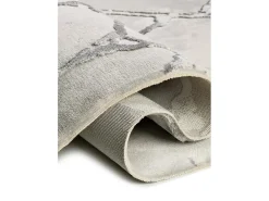Alfombra interior - efecto marmol con relieve - gris - 77 x 150 cm - ORIS