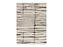 Alfombra interior - moderno - blanco / negro - 160 x 230 cm - RETRO