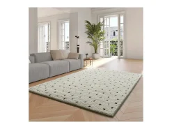 Alfombra interior - shaggy escandinavo - blanco - 120 x 170 cm - ATESA