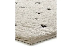 Alfombra interior - shaggy escandinavo - blanco - 60 x 120 cm - ATESA