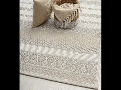 Alfombra interior exterior moderna - Beige - 200 x 280 cm - CALGARY
