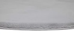 Alfombra interior redonda - shaggy uni - plata - diam.120 cm - FOX