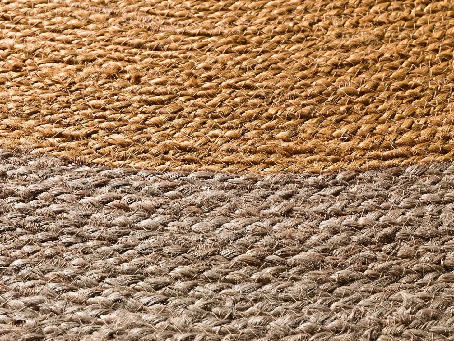 Alfombra interior redonda - naturel - mostaza - diam.120 cm - MAHON