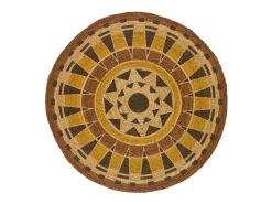 Alfombra interior redonda - ethnique - multicolor - diam.120 cm - TONGA
