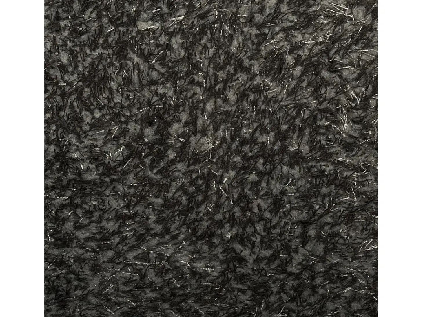 Alfombra ISTAN de pelo largo, aspecto antracita brillante, 140x200 cm