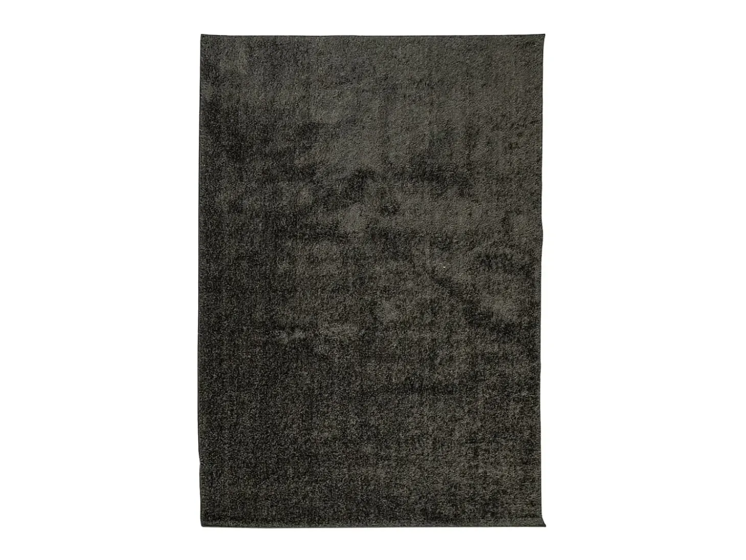 Alfombra ISTAN de pelo largo, aspecto antracita brillante, 140x200 cm