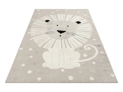 Alfombra Jungle Kids Habitación Infantil 3D Resistente - Beige - 80x150 cm
