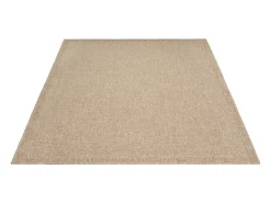 Alfombra Kansas Exterior Interior Aspecto Yute básico Resistente intemperie - Naturaleza - 200 x 290 cm