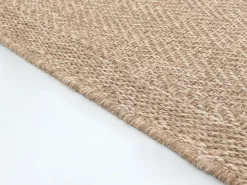 Alfombra Kansas Exterior Interior Aspecto Yute básico Resistente intemperie - Naturaleza - 160 x 230 cm