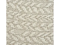 Alfombra Kansas Exterior Interior Aspecto Yute Resistente intemperie - Crema - 160 x 230 cm