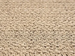 Alfombra Kansas Exterior Interior Aspecto Yute Resistente intemperie liso - Naturaleza - 140 x 200, oval