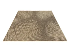 Alfombra Kansas Exterior Interior Aspecto Yute Palma Resistente intemperie - Naturaleza - 140 x 200 cm
