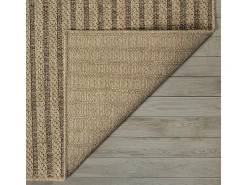 Alfombra Kansas Exterior Interior Aspecto Yute diseño Resistente intemperie - Naturaleza - 120 x 170 cm