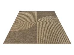 Alfombra Kansas Exterior Interior Aspecto Yute diseño Resistente intemperie - Naturaleza - 120 x 170 cm