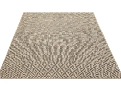 Alfombra Kansas Exterior Interior Aspecto Yute Resistente Diamante Intemperie - Naturaleza - 160 x 230 cm