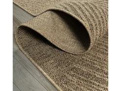 Alfombra Kansas Exterior Interior Aspecto Yute Palma Resistente intemperie - Naturaleza - 80 x 150 cm