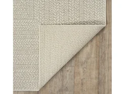 Alfombra Kansas Exterior Interior Aspecto Yute Resistente intemperie liso - Crema - 160 x 230 cm