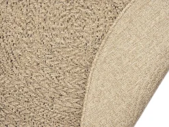 Alfombra Kansas Exterior Interior Aspecto Yute Resistente intemperie - Naturaleza - 80 cm, redondo